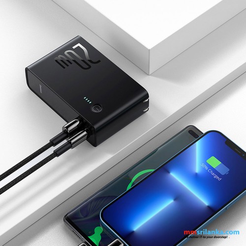 Baseus 10000mAh 20W Power Station 2 Power Bank Adaptor CN Black